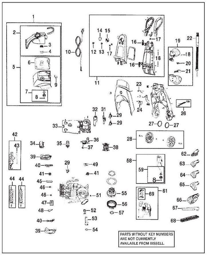 Proheat 2X Shampooer Shampooer Parts